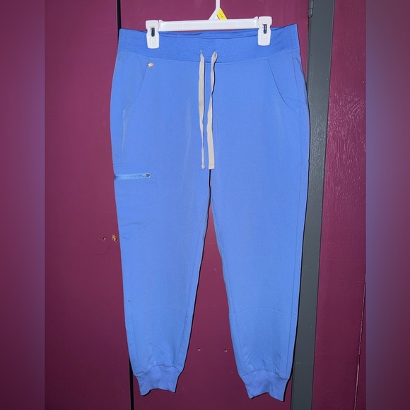 *PRICE OBO* FIGS Women's Ceil Blue Zamora™ - Medium Petite Jogger Scrub Pants - Picture 2 of 8